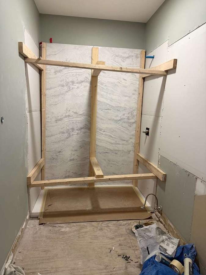 Bathroom during remodel