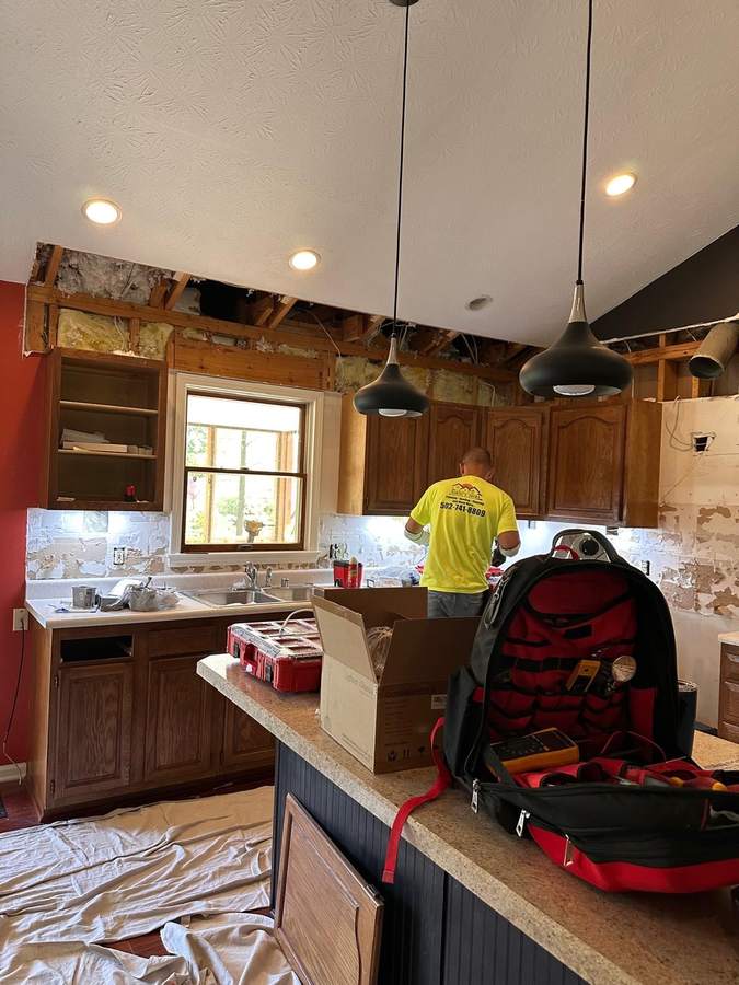 Kitchen during remodel - demolition