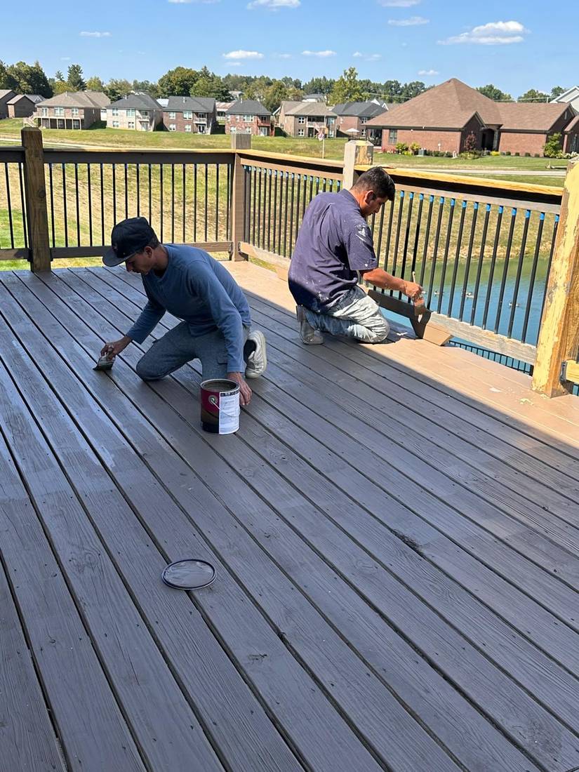 Daniel's Crew building a deck